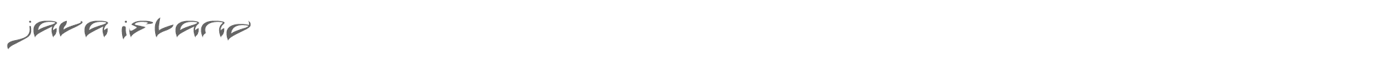 Java Island JAVA ISLAND.ttf font preview